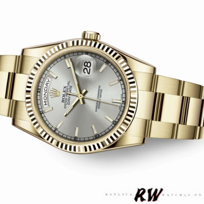 Replica Rolex Day-Date 118239 MOP Diamond Dial 36mm Unisex Watch