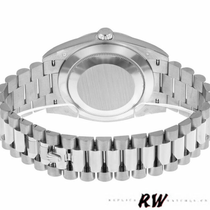Replica Rolex Day-Date 228396TBR Ice Blue Diamond Dial Diamond Bezel 40mm Mens Watch