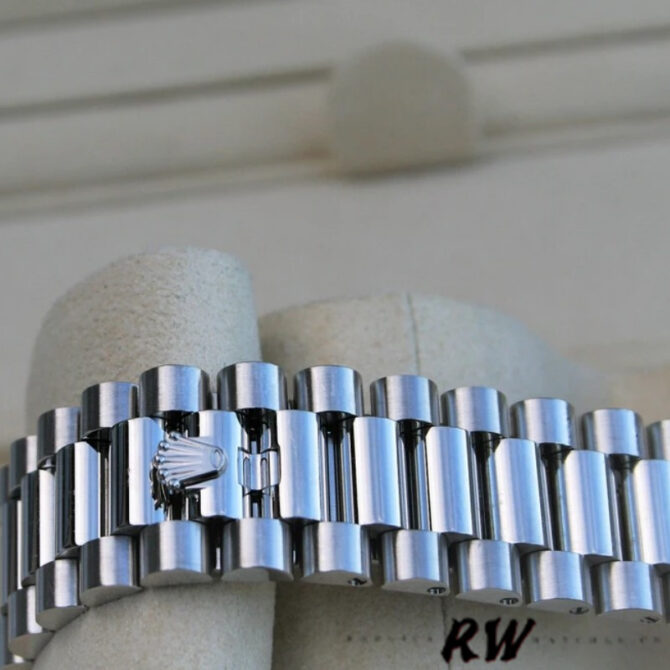 Replica Rolex Day-Date 228396TBR Ice Blue Diamond Dial Diamond Bezel 40mm Mens Watch