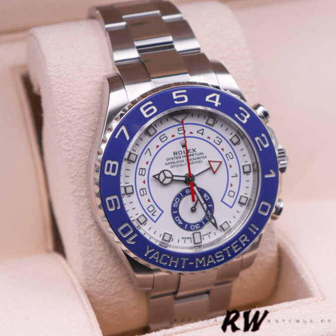 Rolex Yacht-Master II 116680 White Square Dial 44mm Mens Replica Watch