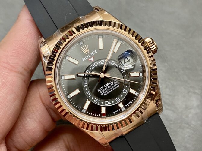 Rolex Sky Dweller 42mm Slate Oysterflex m336235 0004