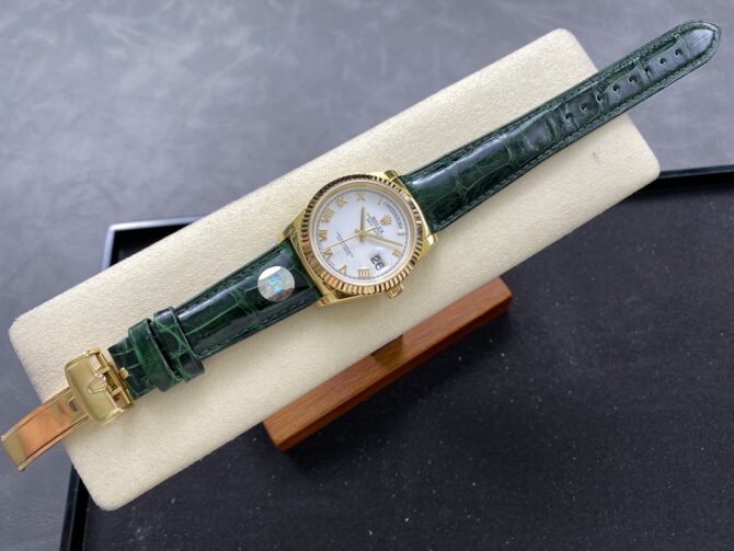 Replica Rolex Day Date 36 White Dial Solid 18k Yellow Gold 118138 Roman