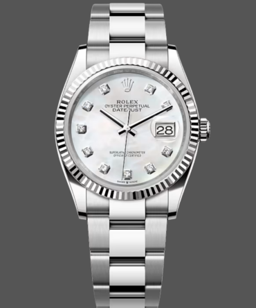 Rolex Datejust 126334 Fluted Bezel White MOP Dial 41MM Mens Replica Watch