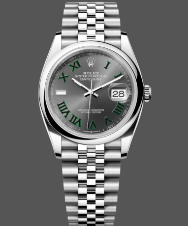 Rolex Datejust m126200 0017 Grey Wimbledon dial Stainless Steel 36MM Unisex Replica Watch