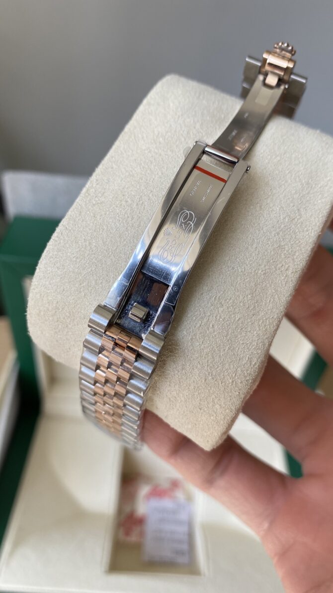 Rolex Datejust 28 Oystersteel and Rose Gold m279171 0015 Lady Watch