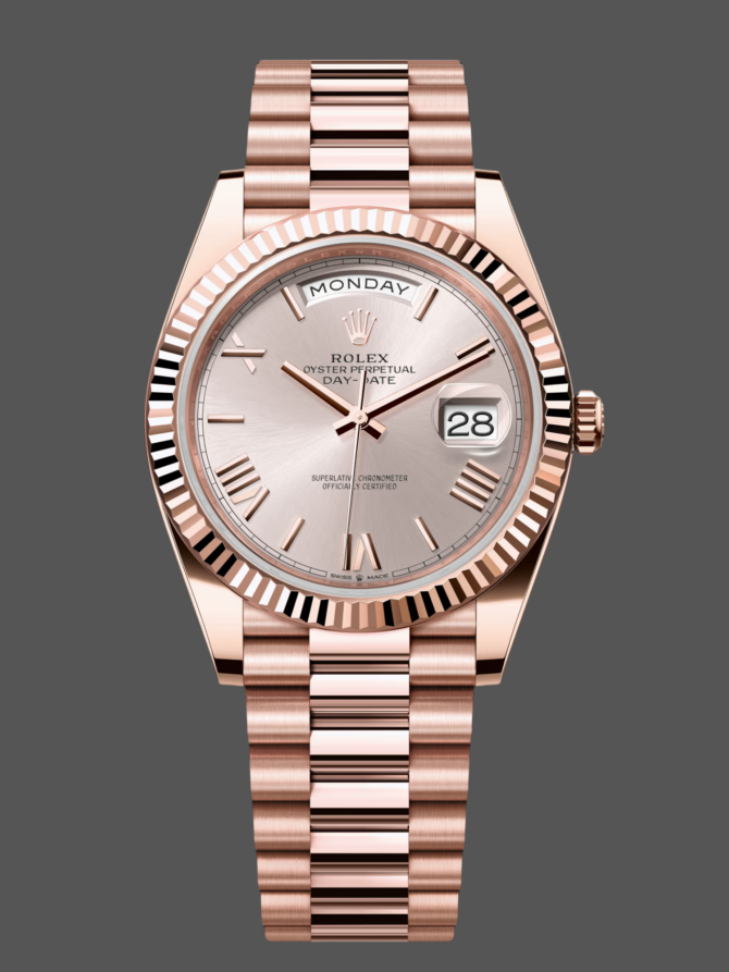 Replica Rolex Day-Date 218238 Champagne Dial Yellow Gold 41MM Mens Watch