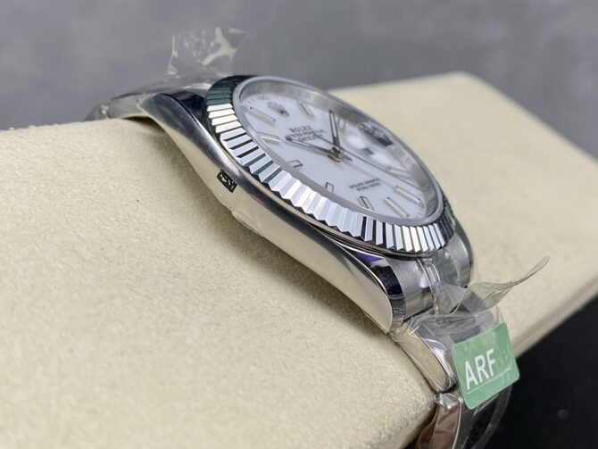 Rolex Datejust 41 Stainless Steel And White Gold White Dial M126334 0009 Men's Watch