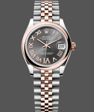 Rolex Datejust 31mm Stainless Steel and Rose Gold m278241 0030 Rhodium Roman VI Jubilee