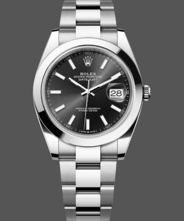 Rolex Datejust 41mm Black Index Oyster Stainless Steel 126300 0011 Men's Watch