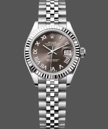 Rolex Datejust 279174 Stainless Steel Dark Grey Roman Dial 28mm Lady Replica Watch