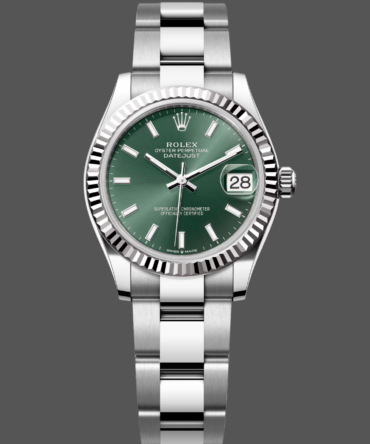 Rolex Datejust 31 White Gold Mint Green Dial M278274 0017 Women's Watch