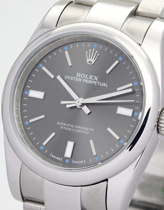 Replica Rolex Oyster Perpetual Lady 31mm Black Dial 177200-2