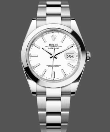 Rolex Datejust 41 Stainless Steel White Dial M126300 0005 Men's Watch