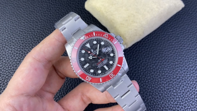Rolex Submariner DIW Persimmon Orange Black Dial Ceramic Red Bezel 116610LN