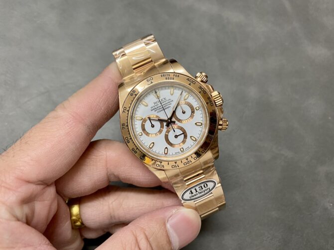 Rolex Daytona 126508 18K Rose Gold White Dial Men's Watch