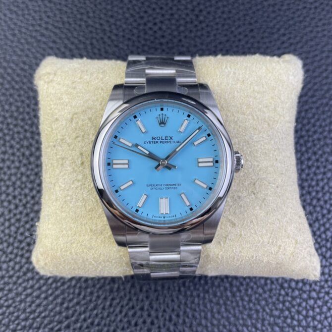Rolex Men's Oyster Perpetual 41 Turquoise Dial m124300 0006 Men's Watch