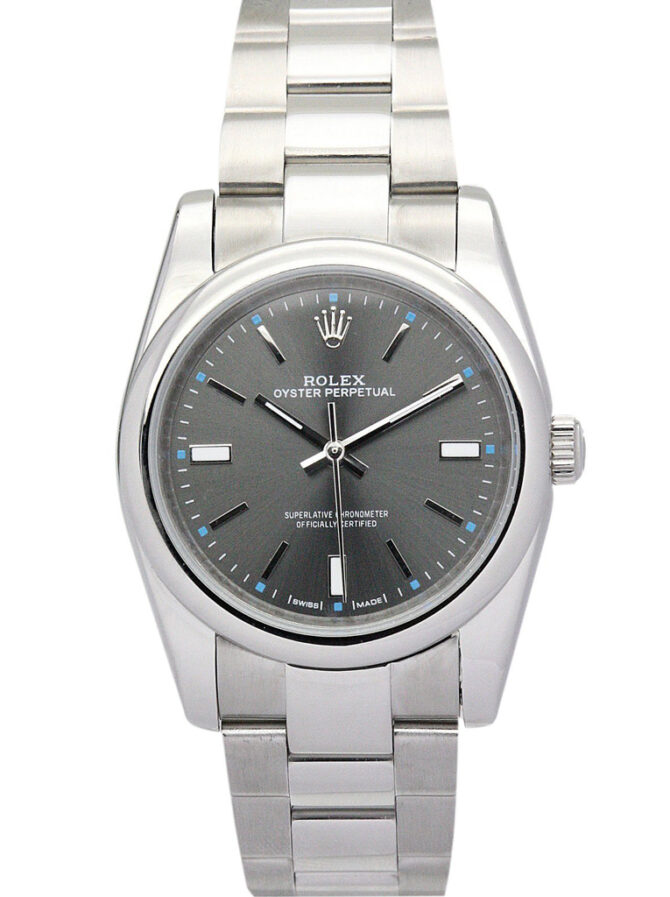 Replica Rolex Oyster Perpetual Lady 31mm Black Dial 177200-2