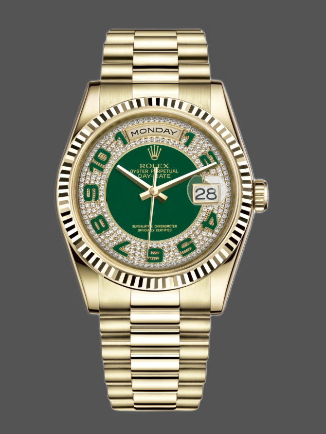 Replica Rolex Day-Date 118238 MOP White Dial 36mm Unisex Watch