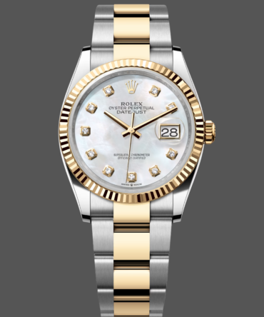 Rolex Datejust 126233 White MOP Diamond Dial 36MM Unisex Replica Watch
