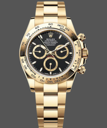 Rolex Daytona 40mm Yellow Gold Oyster Bracelet with Black Stick Dial 126508 0004