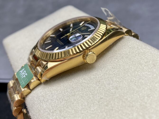 Replica Rolex Day Date 40mm Yellow Gold President Black Dial m228238 0067