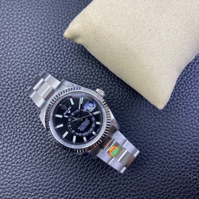 Rolex Sky Dweller 42 White Rolesor Black Dial Oyster M336934 0007 Men's Watch