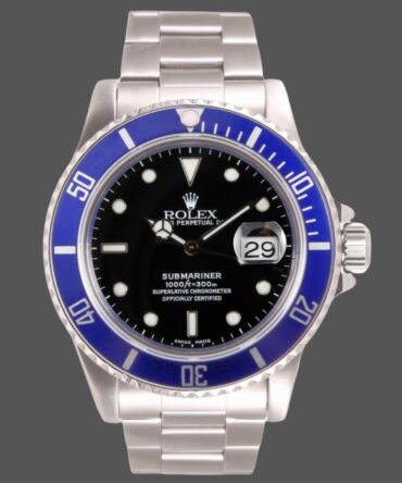 Rolex Submariner Date 16610 Blue Ceramic Black Dial 40mm Mens Replica Watch