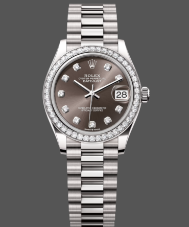 Rolex Datejust 31 White Gold Dark Grey m278289rbr 0006 Women's Watch