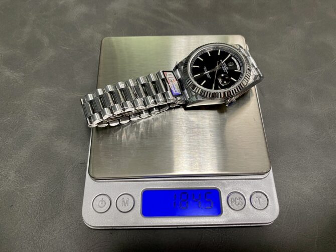 Replica Rolex Day Date 40 Platinum Black Dial M228236 0003 Men's Watch