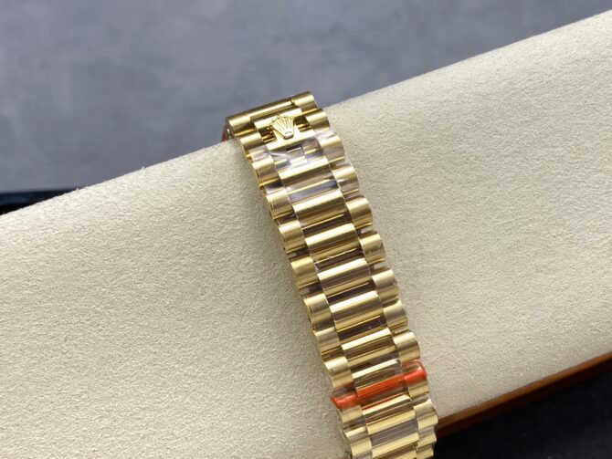 Replica Rolex Day Date 36mm Yellow Gold 128238 0011 MOP Diamond