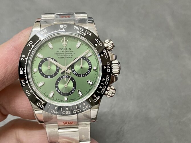 Rolex Daytona Platinum Green Dial Ceramic Bezel LNIB 126506 40mm Stainless Steel Men's Watch