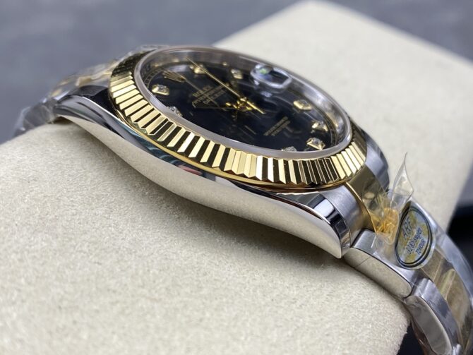 Rolex Datejust 41 Black Diamond Dial M126333 0005 Men's Watch