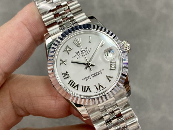 Rolex Datejust 279174 Stainless Steel Silver Roman Numeral Dial 28mm Lady Replica Watch