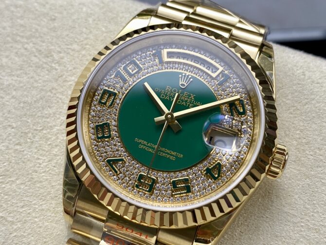Replica Rolex Day-Date 118238 MOP White Dial 36mm Unisex Watch