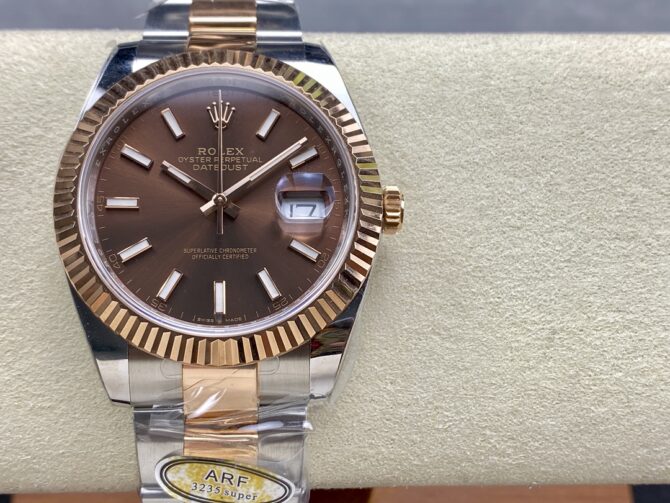 Rolex Datejust 41 Everose Gold Automatic 126331 0001 Chocolate Men's Watch
