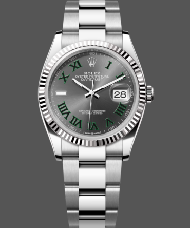 Rolex Datejust 36 Wimbledon Dial Midsize M126234 0046 Luxury Unisex Watch