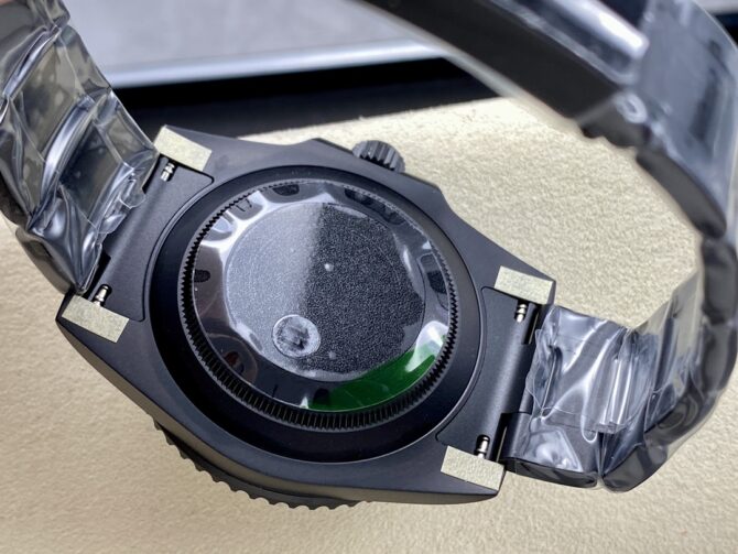 Rolex Submariner Diw 116610 PVD-DLC Stainless Steel Carbon Fiber Bezel Blue Dial