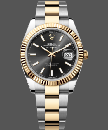 Rolex Datejust 41 Black Dial Fluted Bezel 126333 0013 Men's Watch