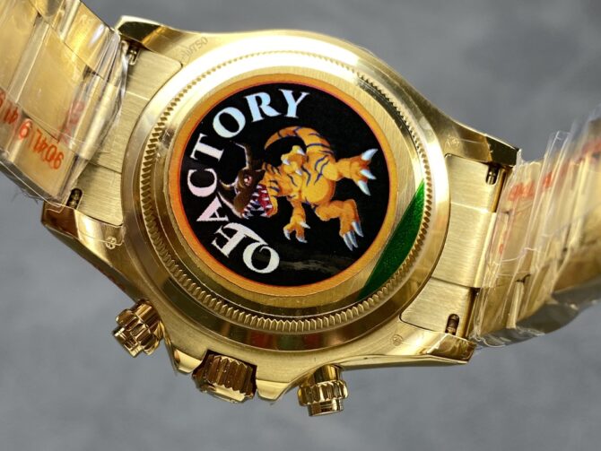 Rolex Daytona 116508 Yellow Gold Champagne Index Dial 40MM Mens Replica Watch