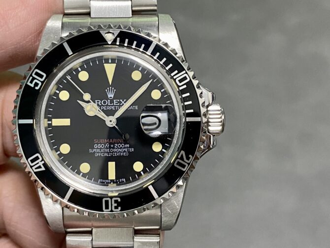 Rolex Submariner 1680 Stainless Steel Case Black Dial 40mm Mens Replica Watch