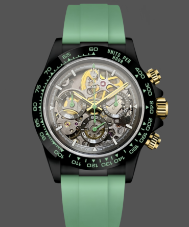 Rolex Daytona PVD Ceramic Bezel GET Best Edition Green Rubber Strap