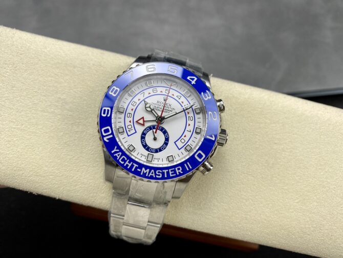 Rolex Yacht-Master II 116680 White Square Dial 44mm Mens Replica Watch