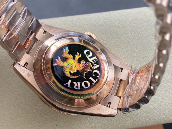 Replica Rolex Day Date 40 18kt Everose Gold Replica Rolex President Chocolate Dial m228235 0003