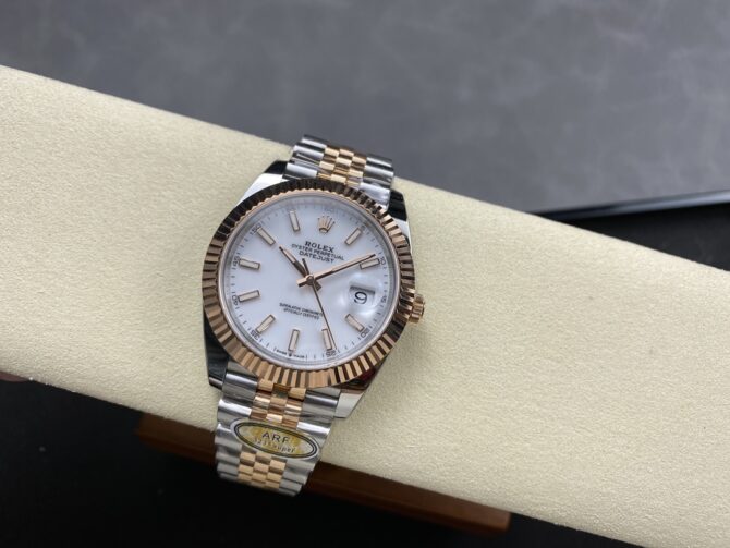 Rolex Datejust Steel & Everose Gold White Dial M126231 0017