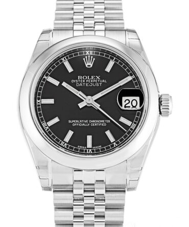 Replica Rolex Lady-Datejust 31mm Black Dial 178240-3