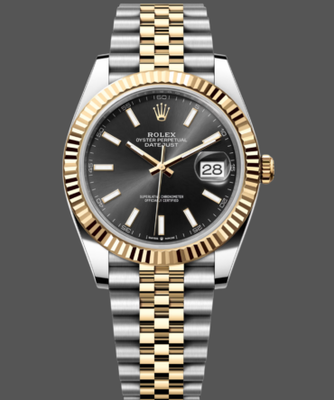 Rolex Datejust 41 Black Dial Gold & Steel 126333 0014 Men's Watch