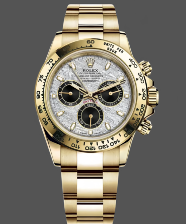 Rolex Daytona 116508 Yellow Gold Meteorite Grey Dial 40MM Mens Replica Watch