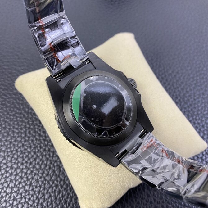 Rolex GMT Master II Black PVD/DLC Coated White Dial Stainless Steel 16710 Men's Watch