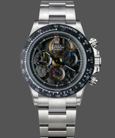 Rolex Daytona 116520 ADG Skeleton Dial Steel Bracelet Steel Case Replica Watch
