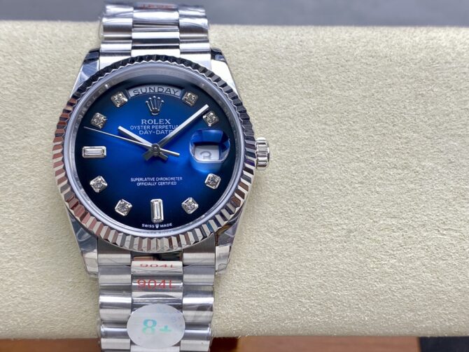 Replica Rolex Day Date 36 Blue Ombre Dial m128236 0005